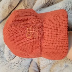 Outdoor Research orange fleece trail mix cap osfa